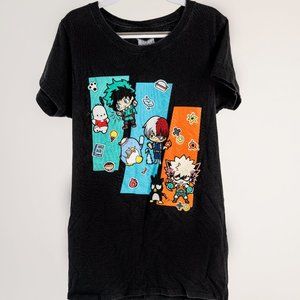 My Hero Academia black graphic t-shirt size M